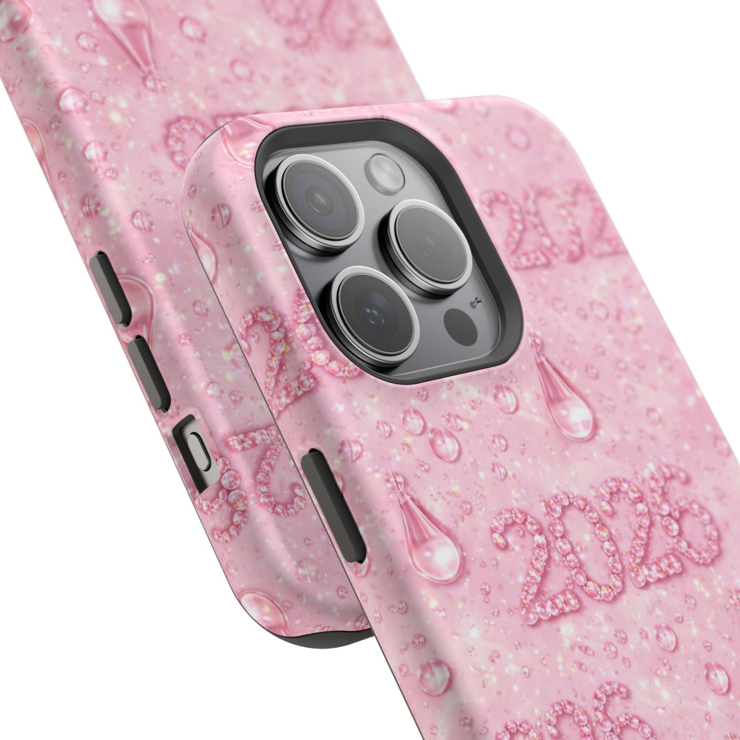 2026 Pink Waterdrop Phone Case — Impact-Resistant Protective Cover