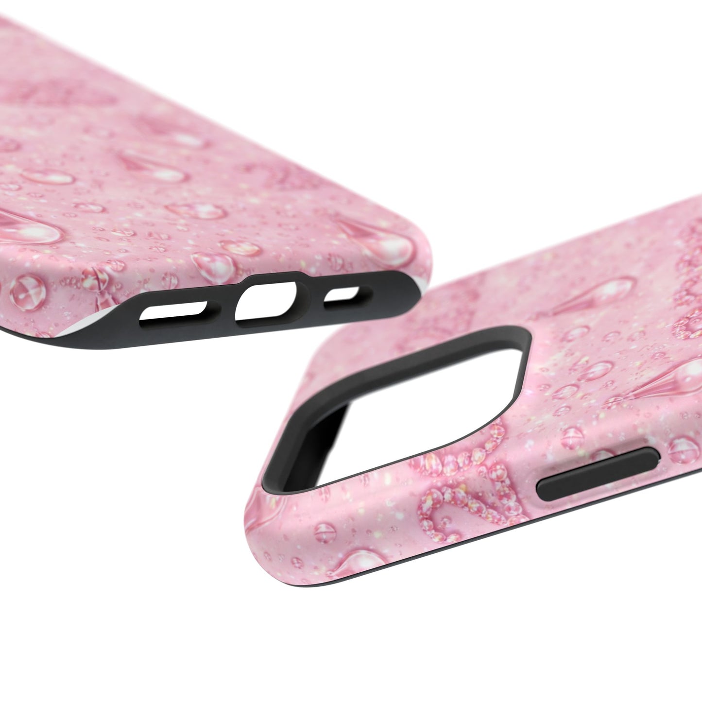 2026 Pink Waterdrop Phone Case — Impact-Resistant Protective Cover