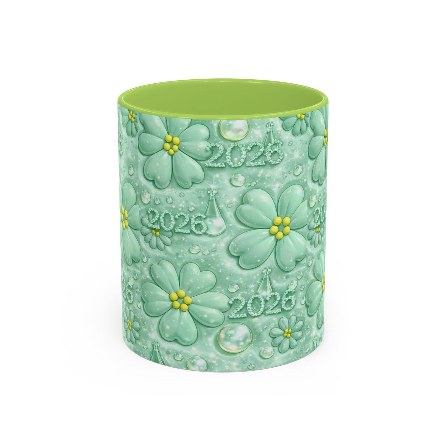 2026 Shamrock Floral Coffee Mug