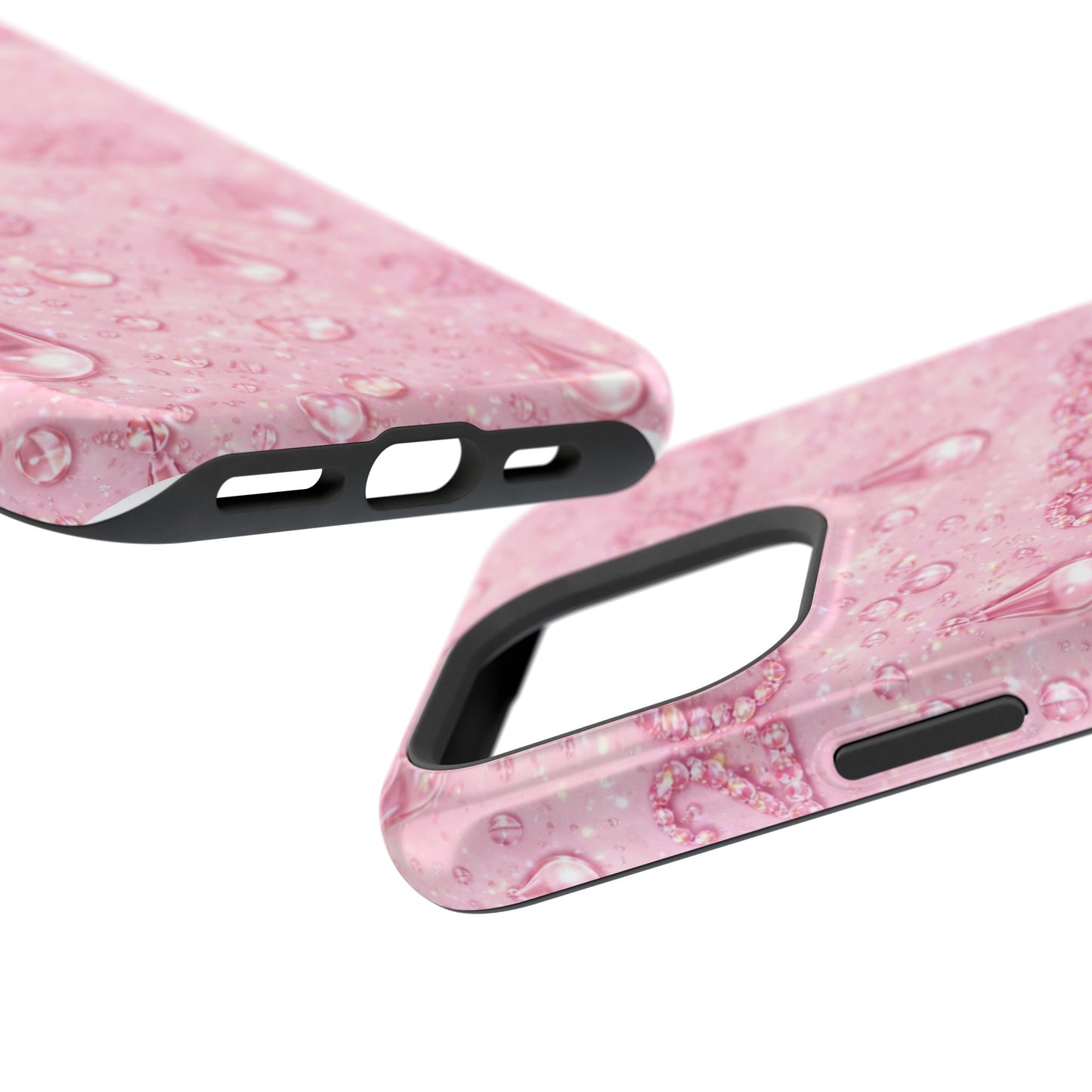 2026 Pink Waterdrop Phone Case — Impact-Resistant Protective Cover