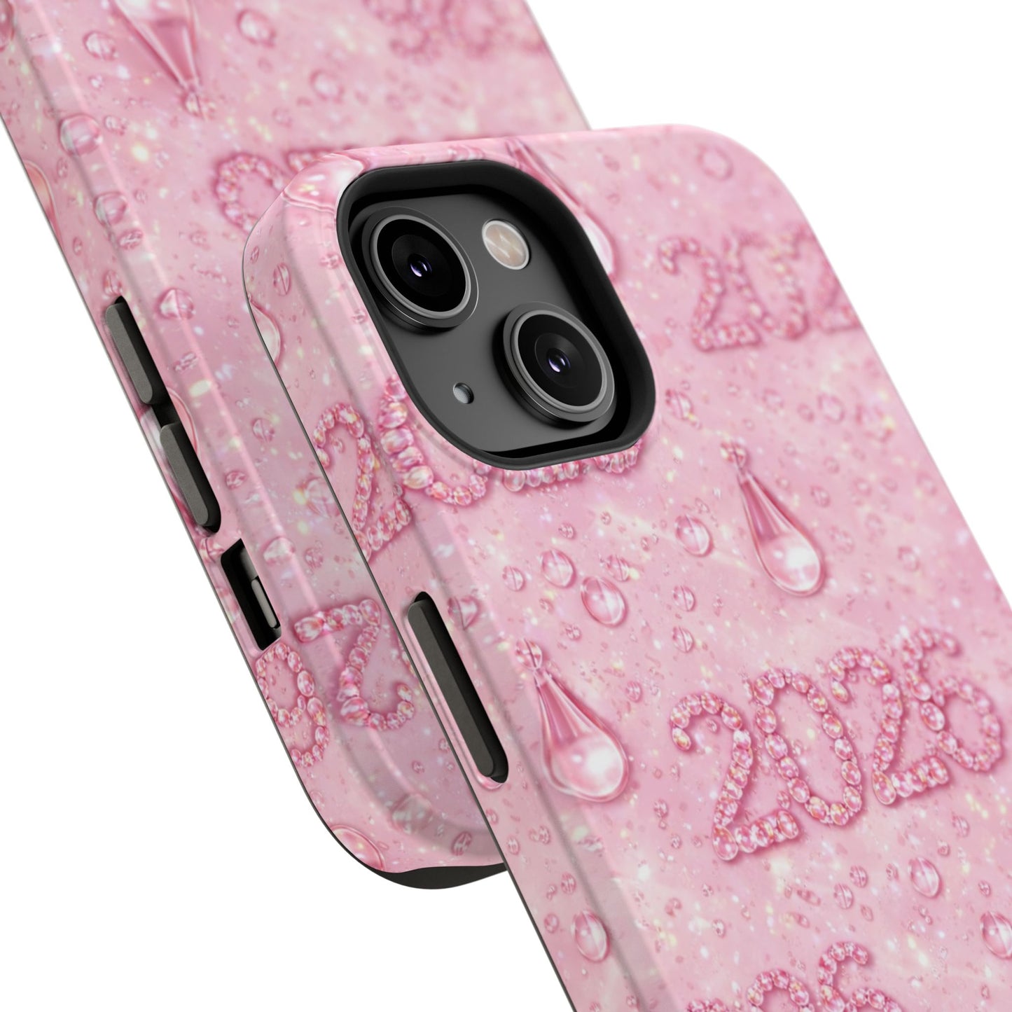 2026 Pink Waterdrop Phone Case — Impact-Resistant Protective Cover