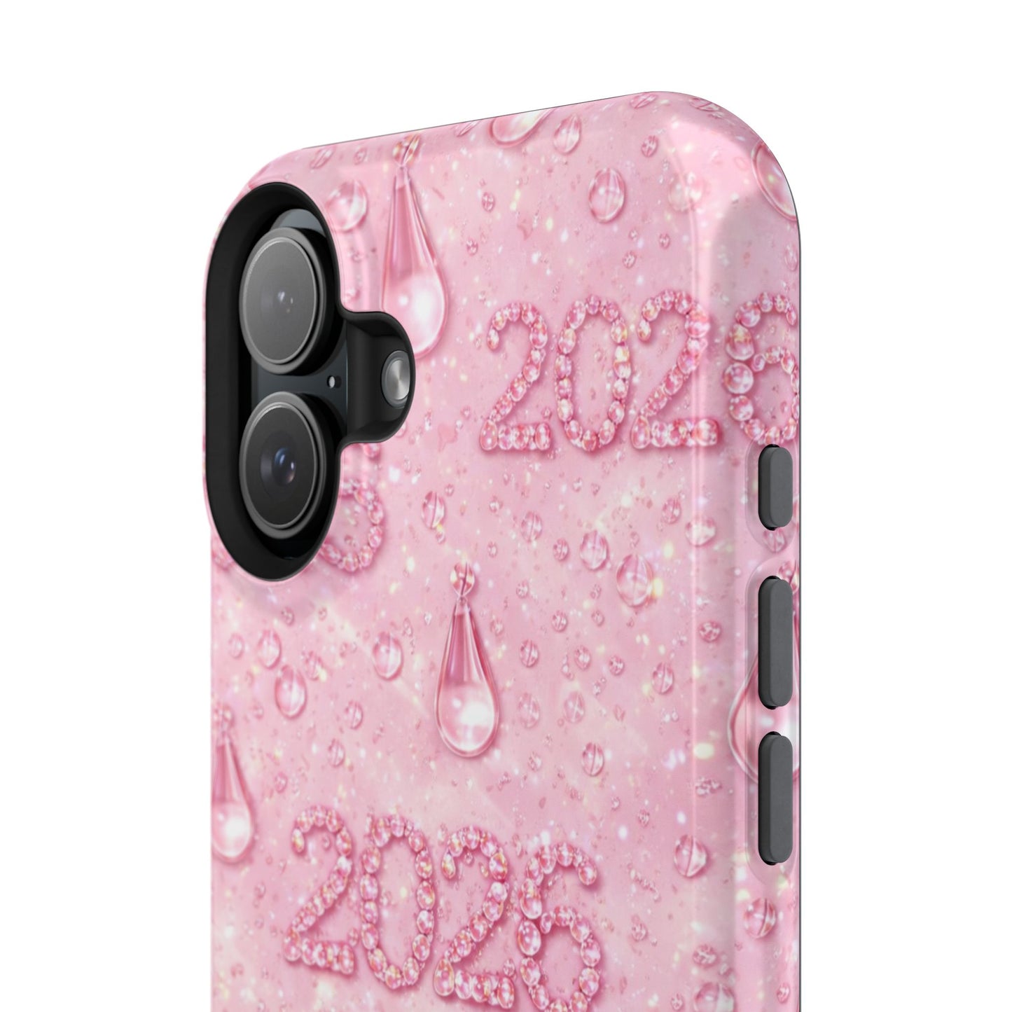 2026 Pink Waterdrop Phone Case — Impact-Resistant Protective Cover