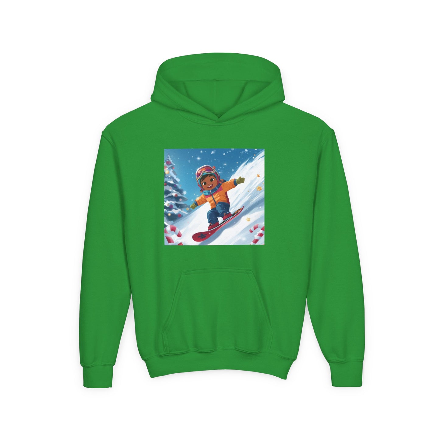 Kids Snowboarding Hoodie — Cute Winter Snow Kid Graphic Sweatshirt