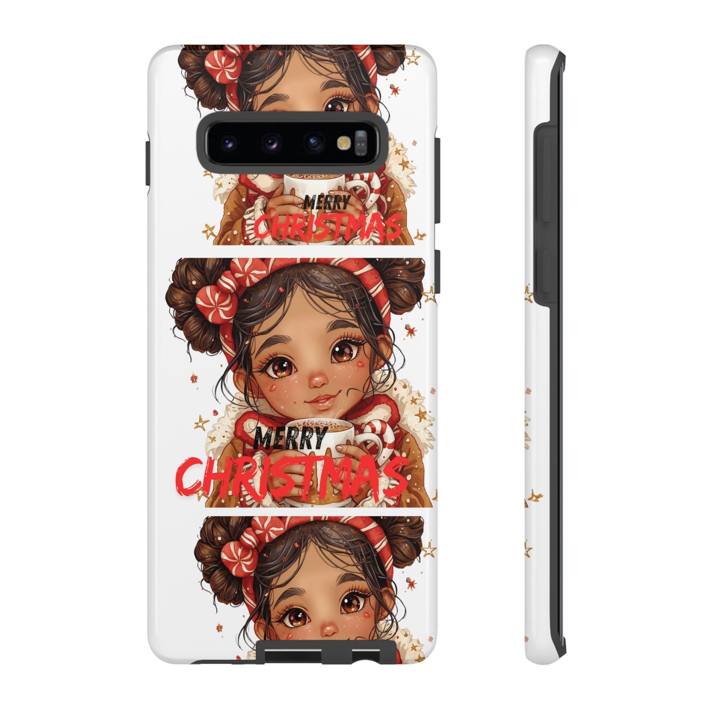 Christmas Girl Phone Case — "Merry Christmas" Cute Holiday Phone Cover