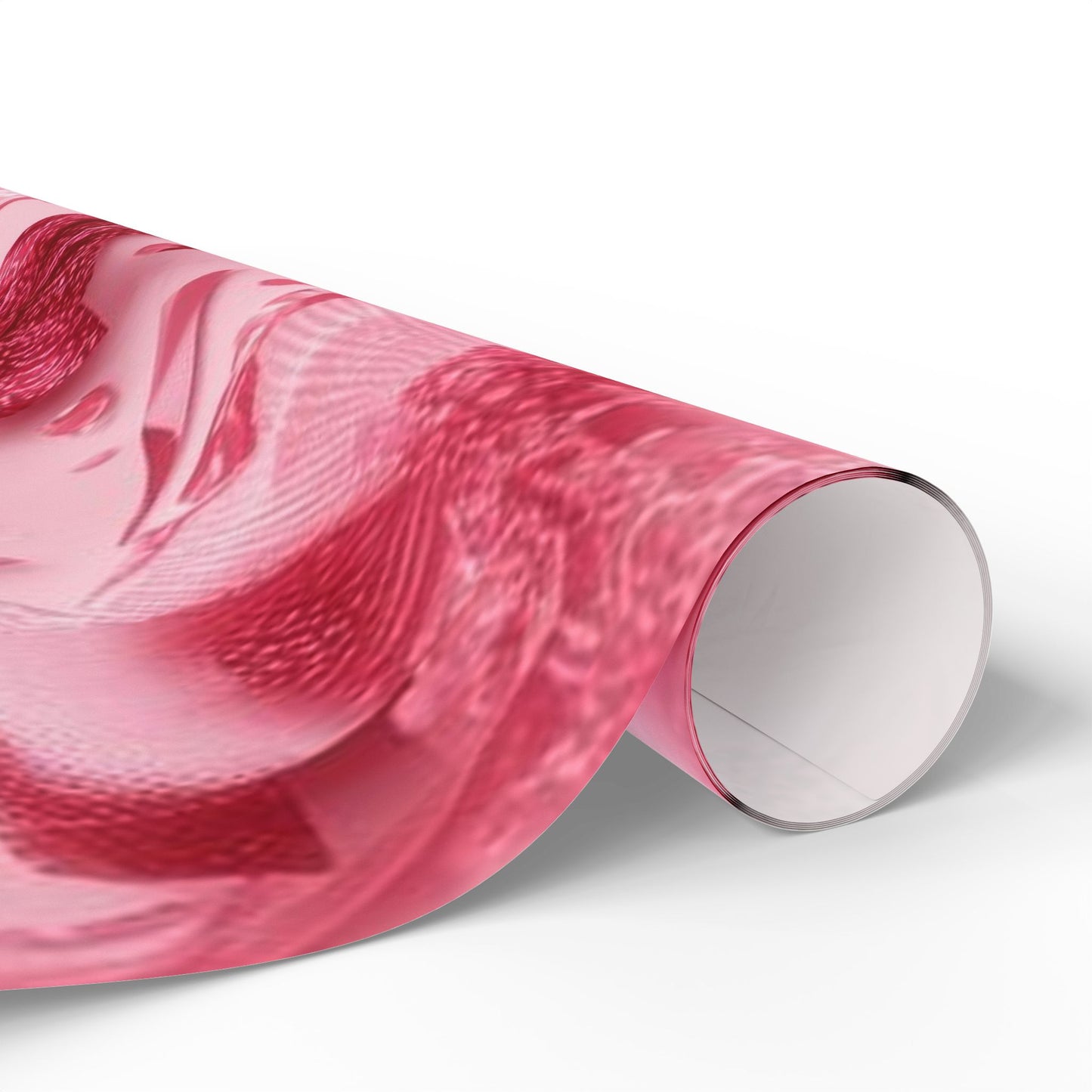 Pink Holiday Gift Wrap — Candy Cane & Ornaments Wrapping Paper