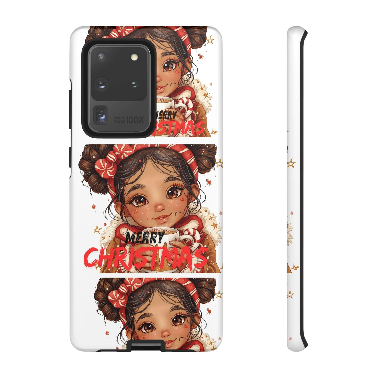 Christmas Girl Phone Case — "Merry Christmas" Cute Holiday Phone Cover