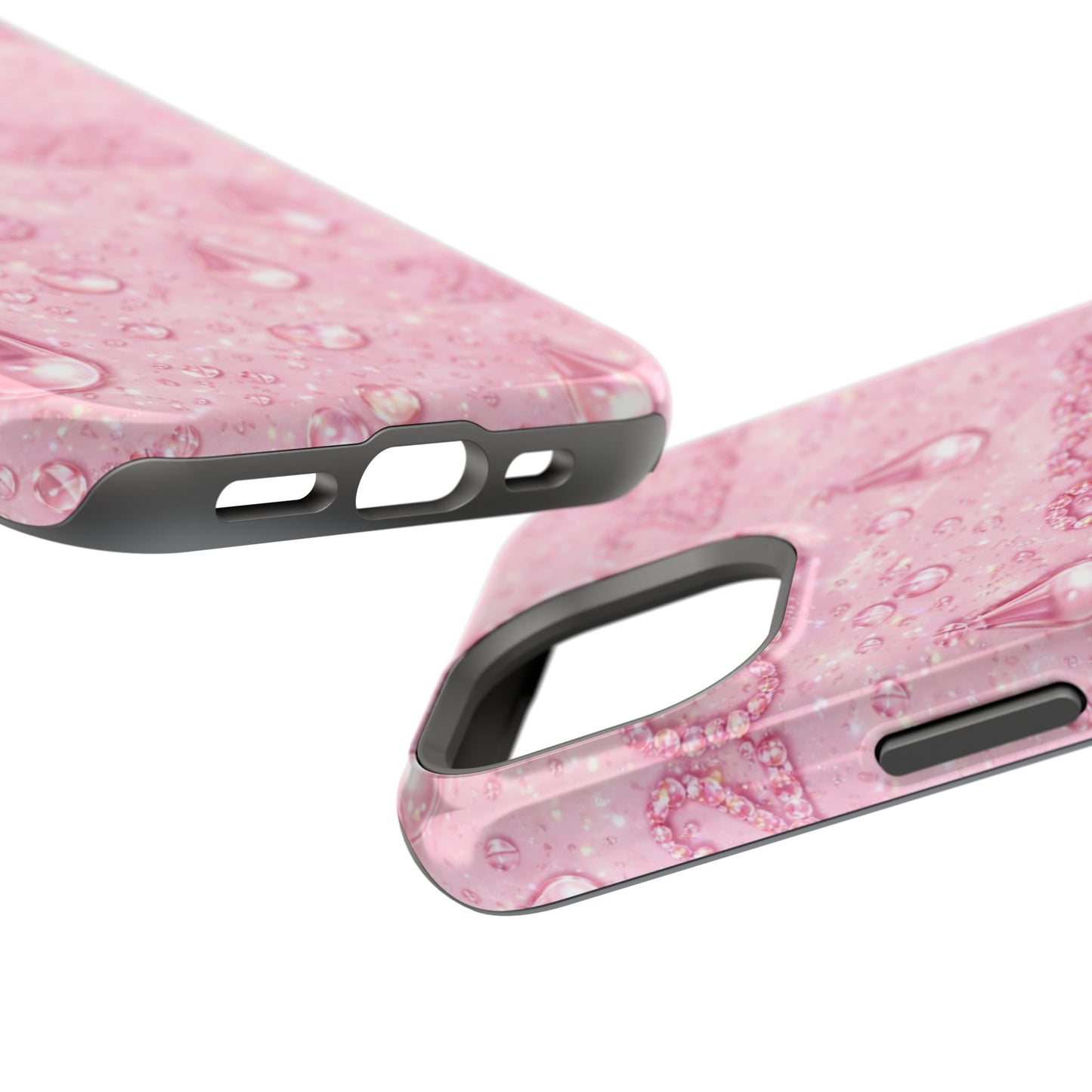 2026 Pink Waterdrop Phone Case — Impact-Resistant Protective Cover