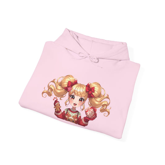 Cherie Kawaii Character Hoodie – Cute Anime Girl & Heart Bow Design