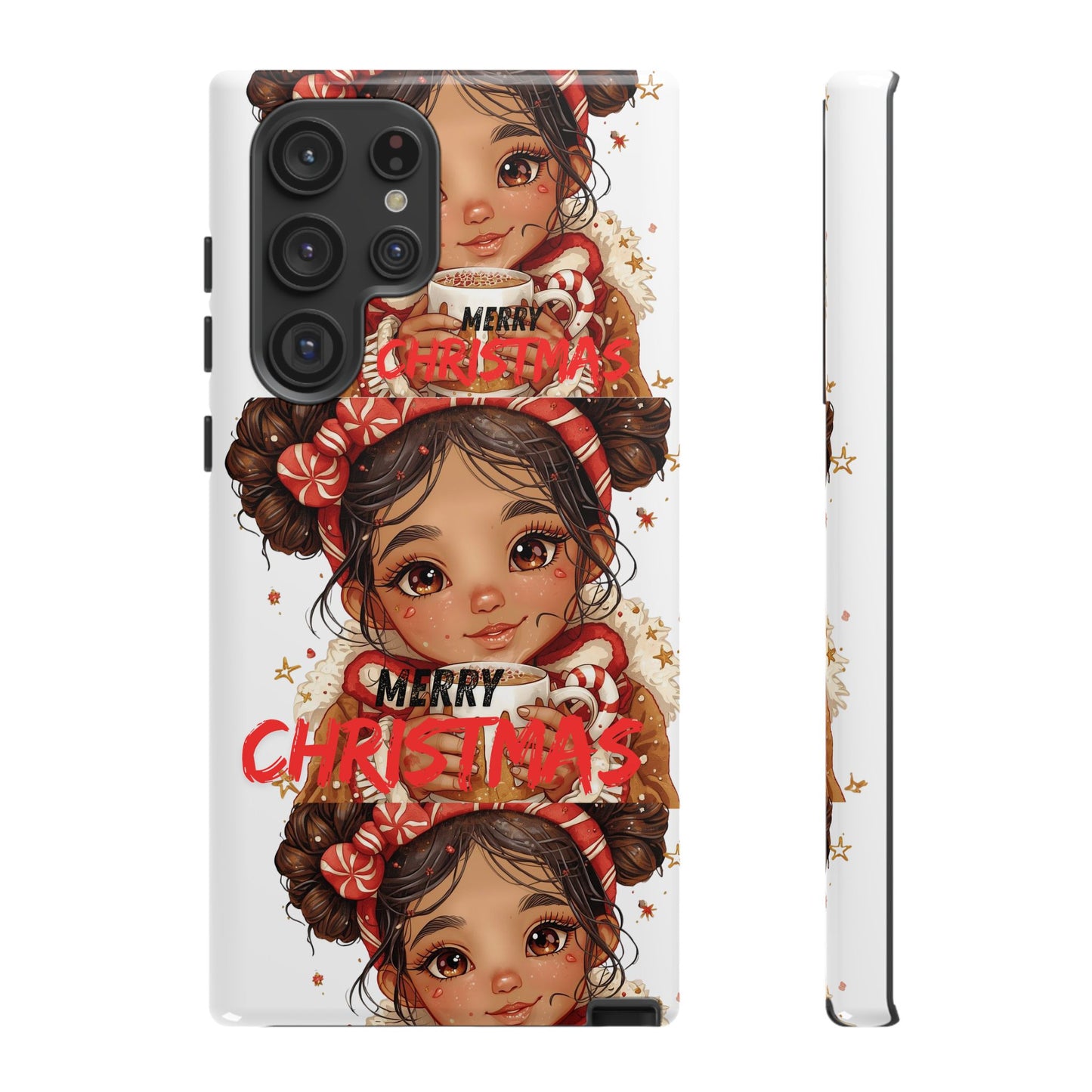 Christmas Girl Phone Case — "Merry Christmas" Cute Holiday Phone Cover
