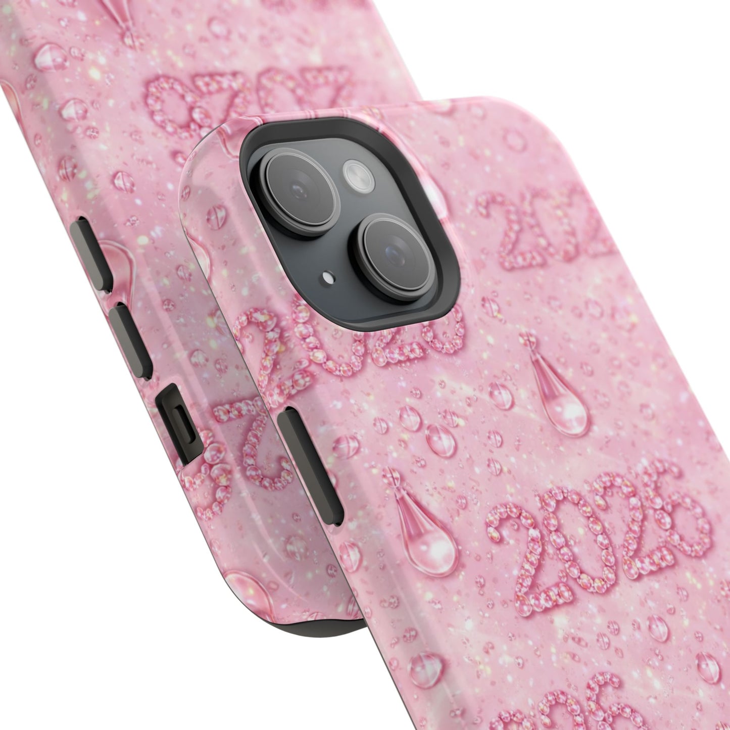 2026 Pink Waterdrop Phone Case — Impact-Resistant Protective Cover
