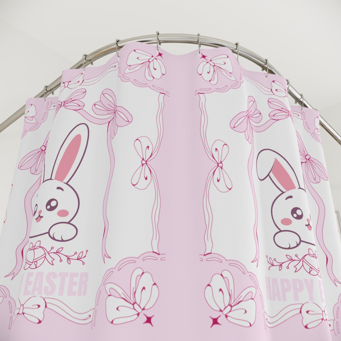 Happy Bunny Easter Shower Curtain