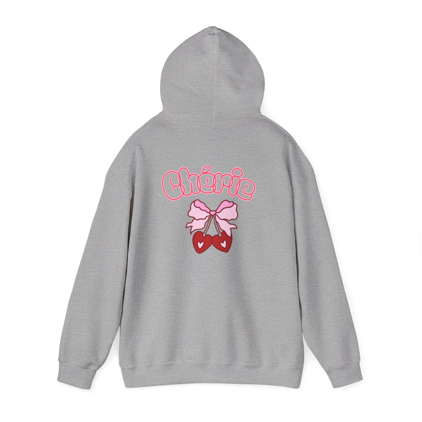 Cherie Kawaii Character Hoodie – Cute Anime Girl & Heart Bow Design