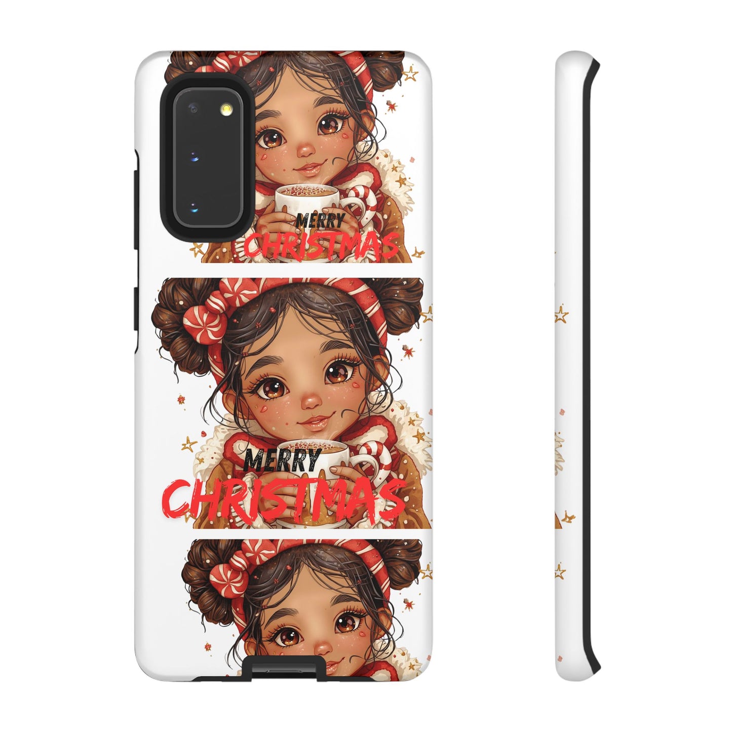 Christmas Girl Phone Case — "Merry Christmas" Cute Holiday Phone Cover