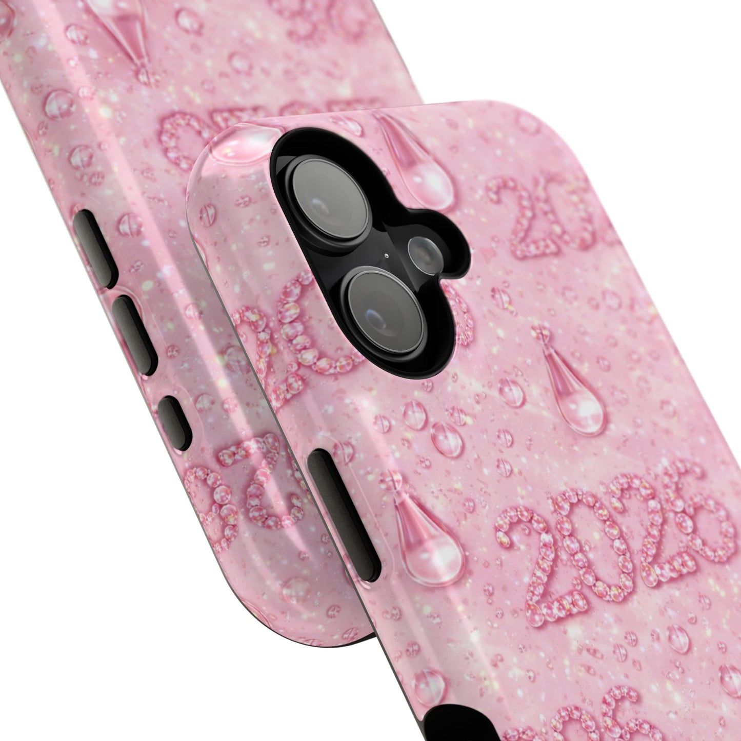 2026 Pink Waterdrop Phone Case — Impact-Resistant Protective Cover