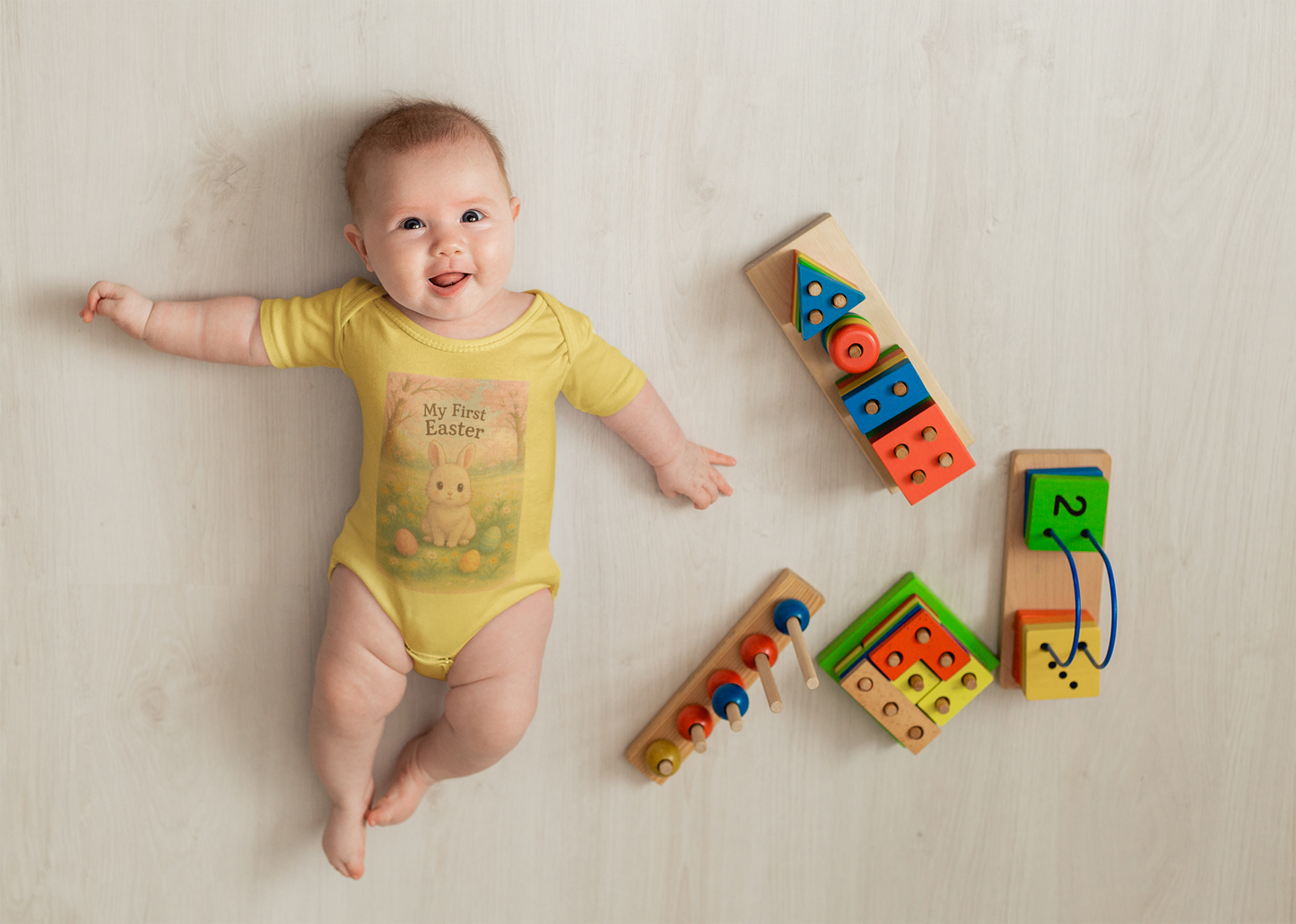My First Easter Infant Bodysuit - Adorable Bunny Design