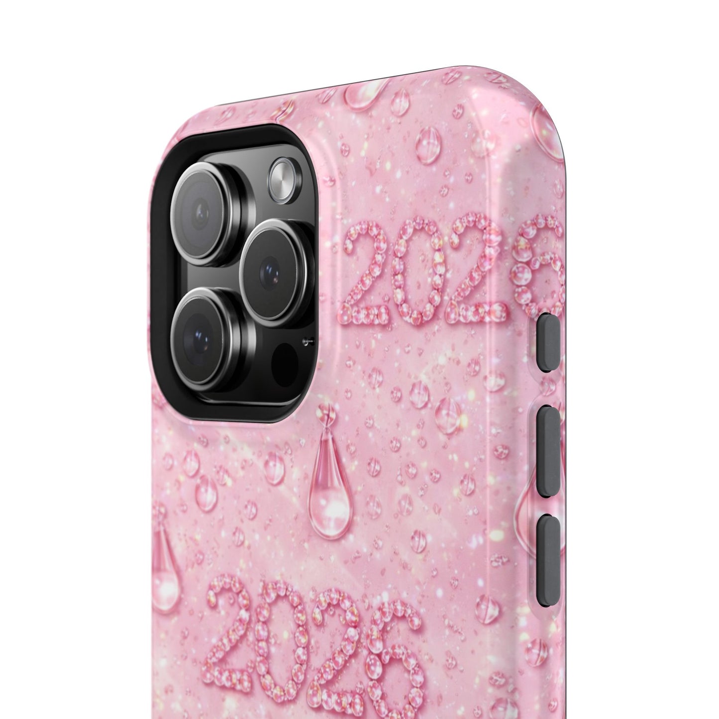2026 Pink Waterdrop Phone Case — Impact-Resistant Protective Cover