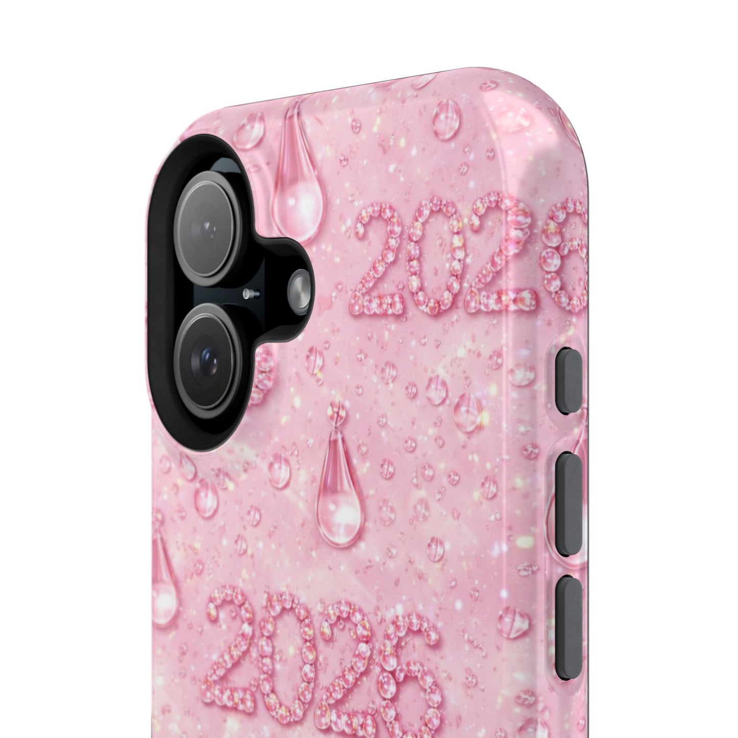 2026 Pink Waterdrop Phone Case — Impact-Resistant Protective Cover