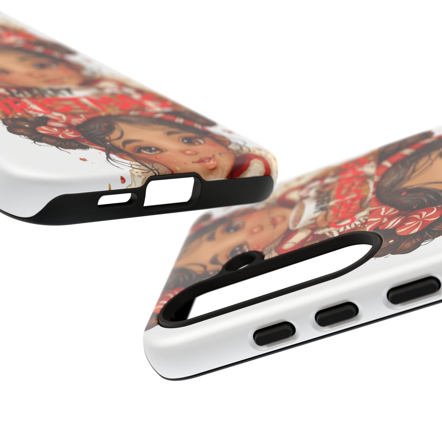 Christmas Girl Phone Case — "Merry Christmas" Cute Holiday Phone Cover