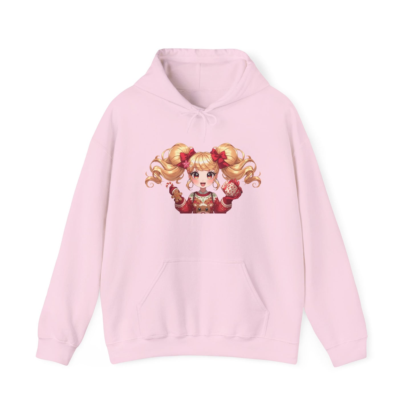 Cherie Kawaii Character Hoodie – Cute Anime Girl & Heart Bow Design