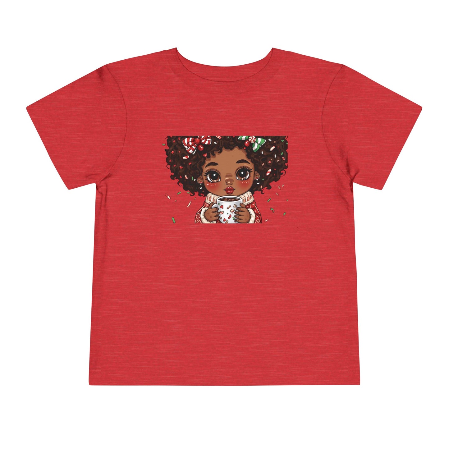 Toddler Tee — Cute Baby Girl Holding Cup Kids Shirt