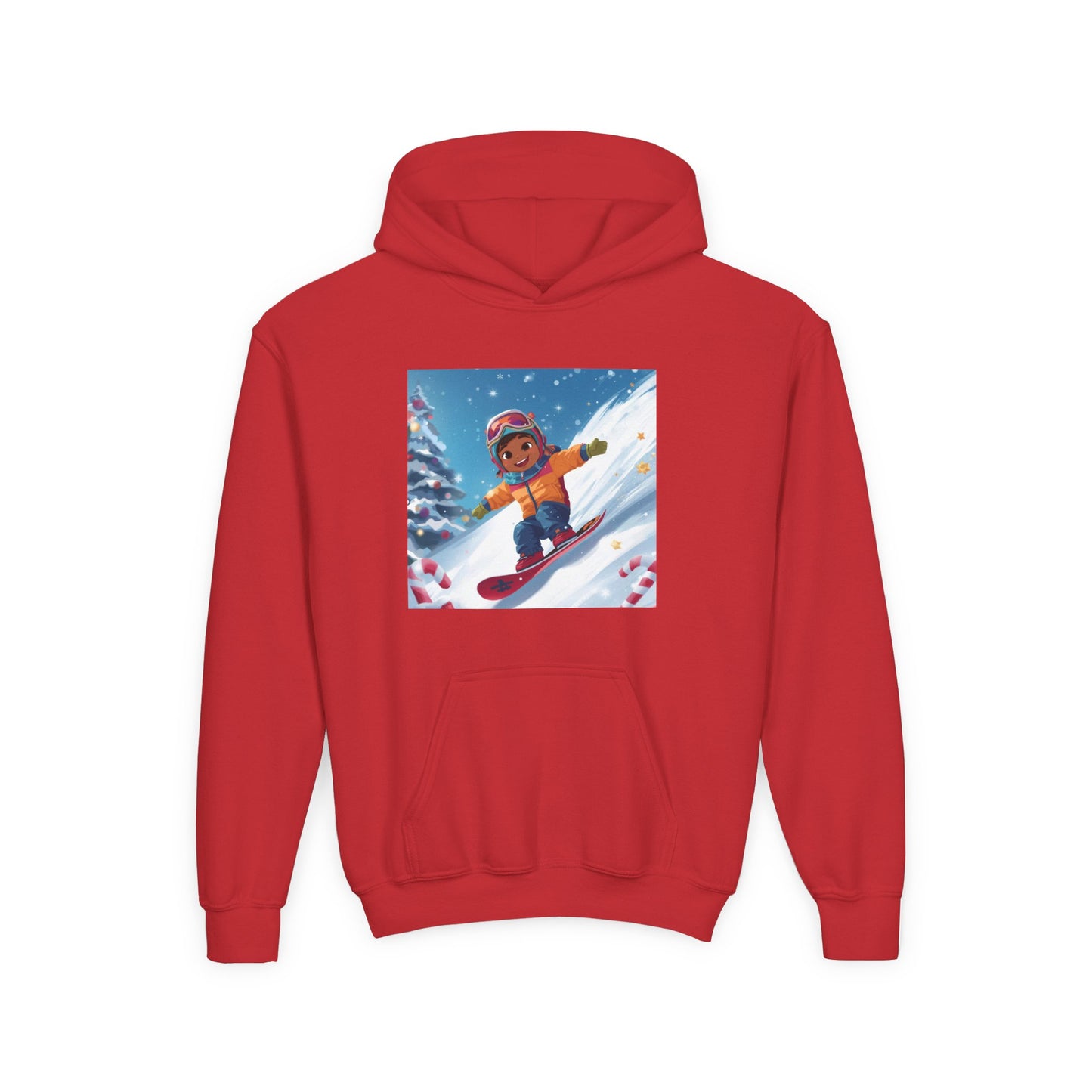 Kids Snowboarding Hoodie — Cute Winter Snow Kid Graphic Sweatshirt