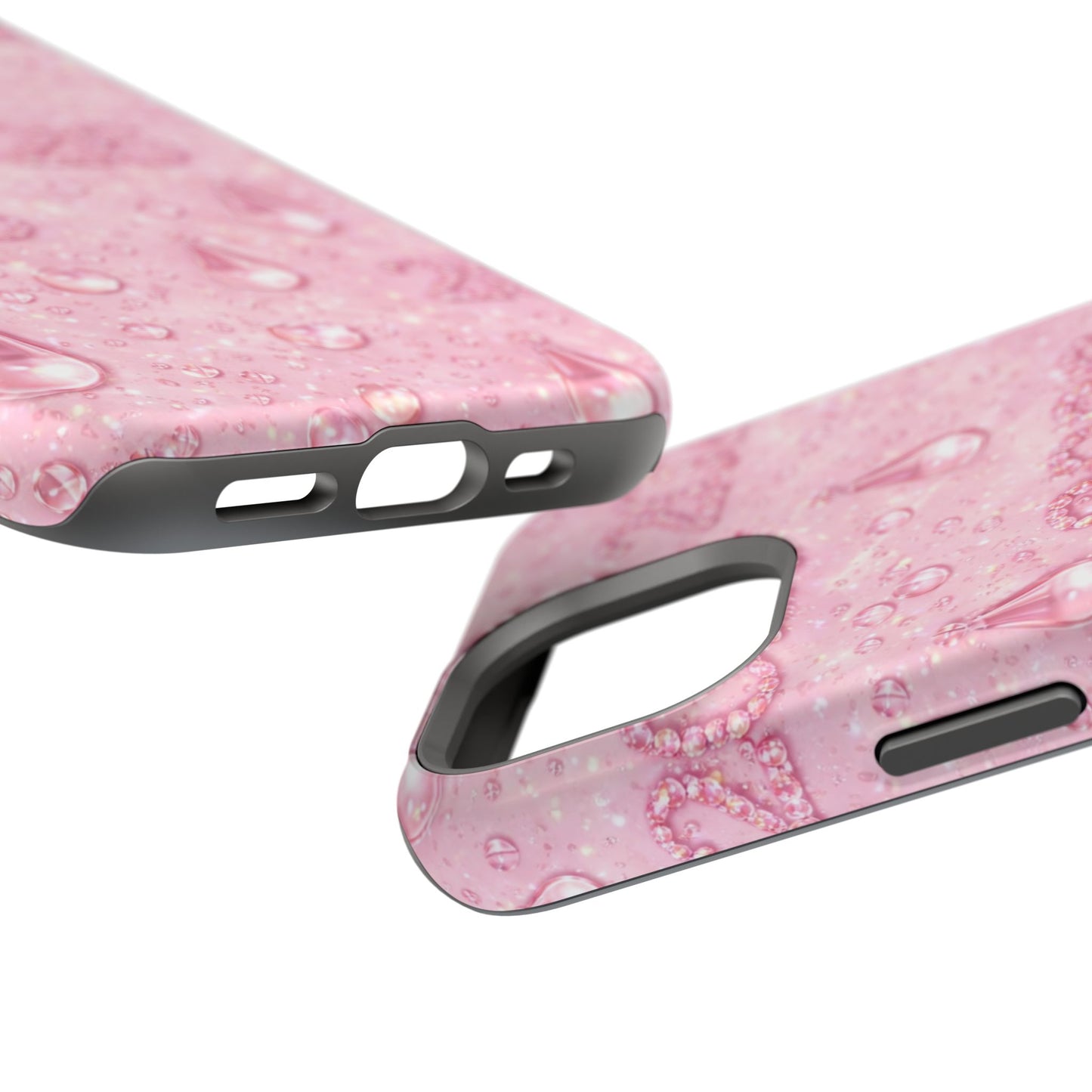 2026 Pink Waterdrop Phone Case — Impact-Resistant Protective Cover