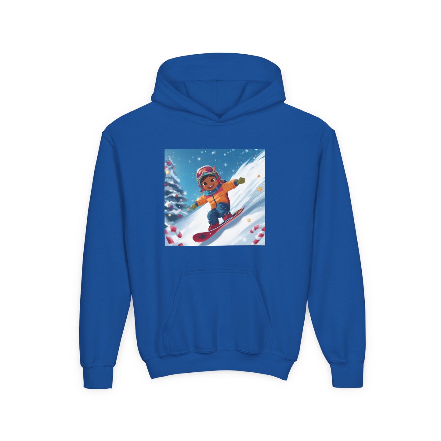 Kids Snowboarding Hoodie — Cute Winter Snow Kid Graphic Sweatshirt