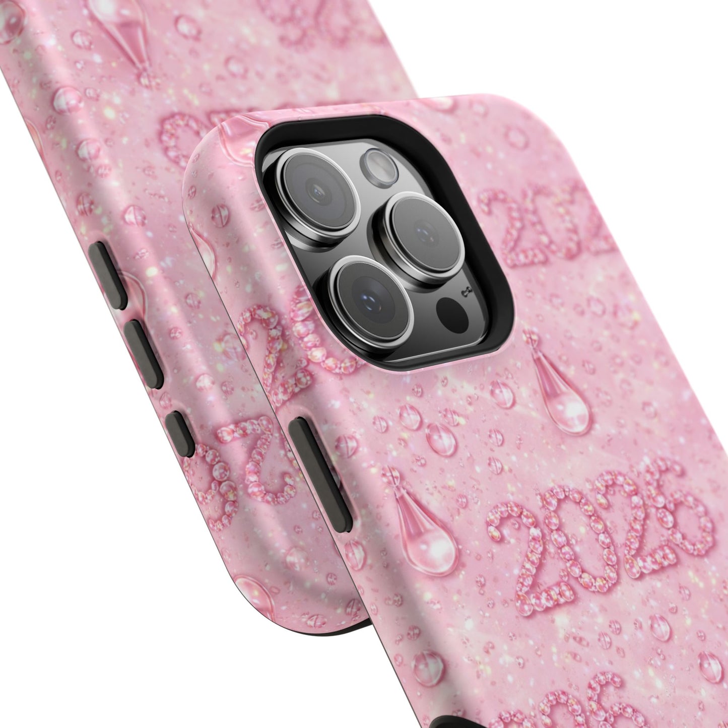 2026 Pink Waterdrop Phone Case — Impact-Resistant Protective Cover