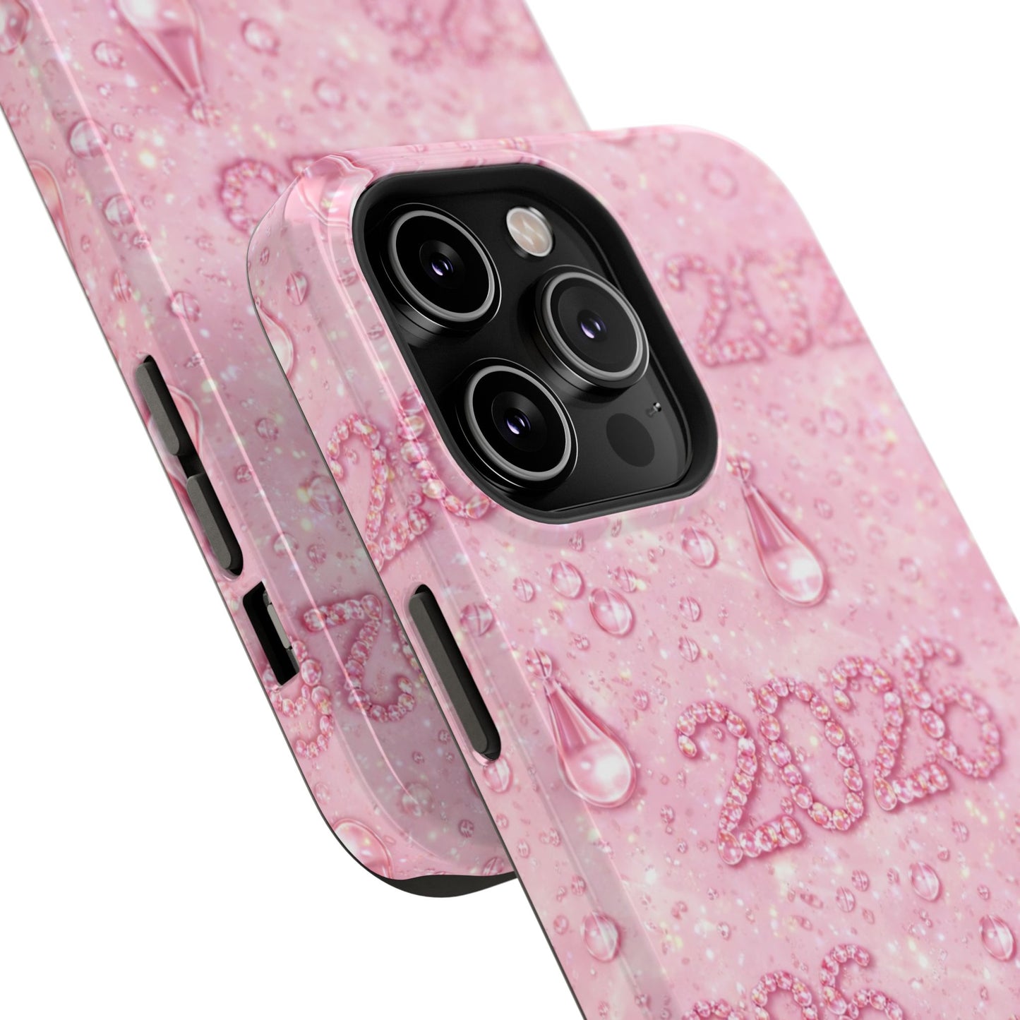 2026 Pink Waterdrop Phone Case — Impact-Resistant Protective Cover