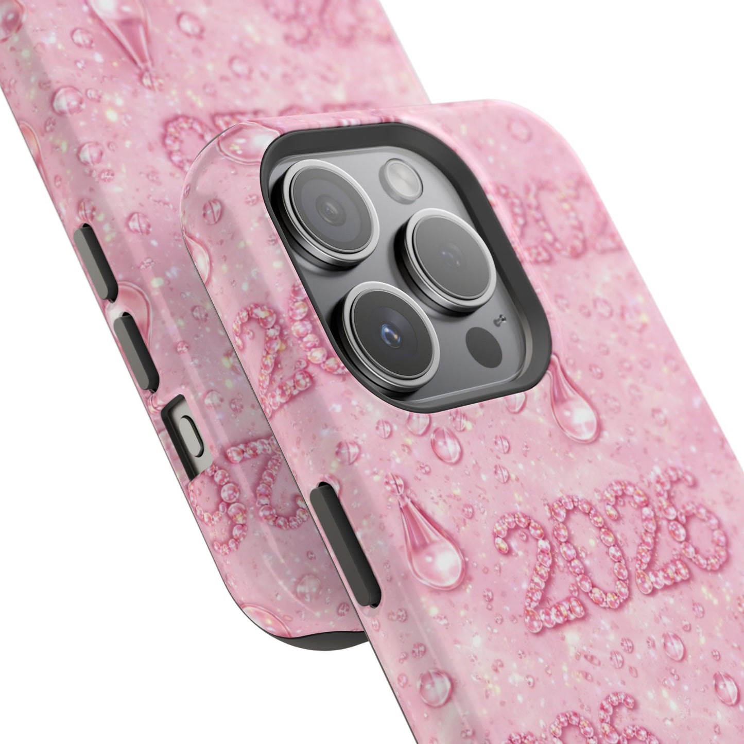 2026 Pink Waterdrop Phone Case — Impact-Resistant Protective Cover