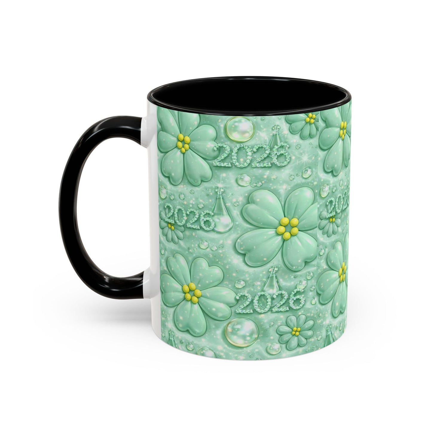 2026 Shamrock Floral Coffee Mug