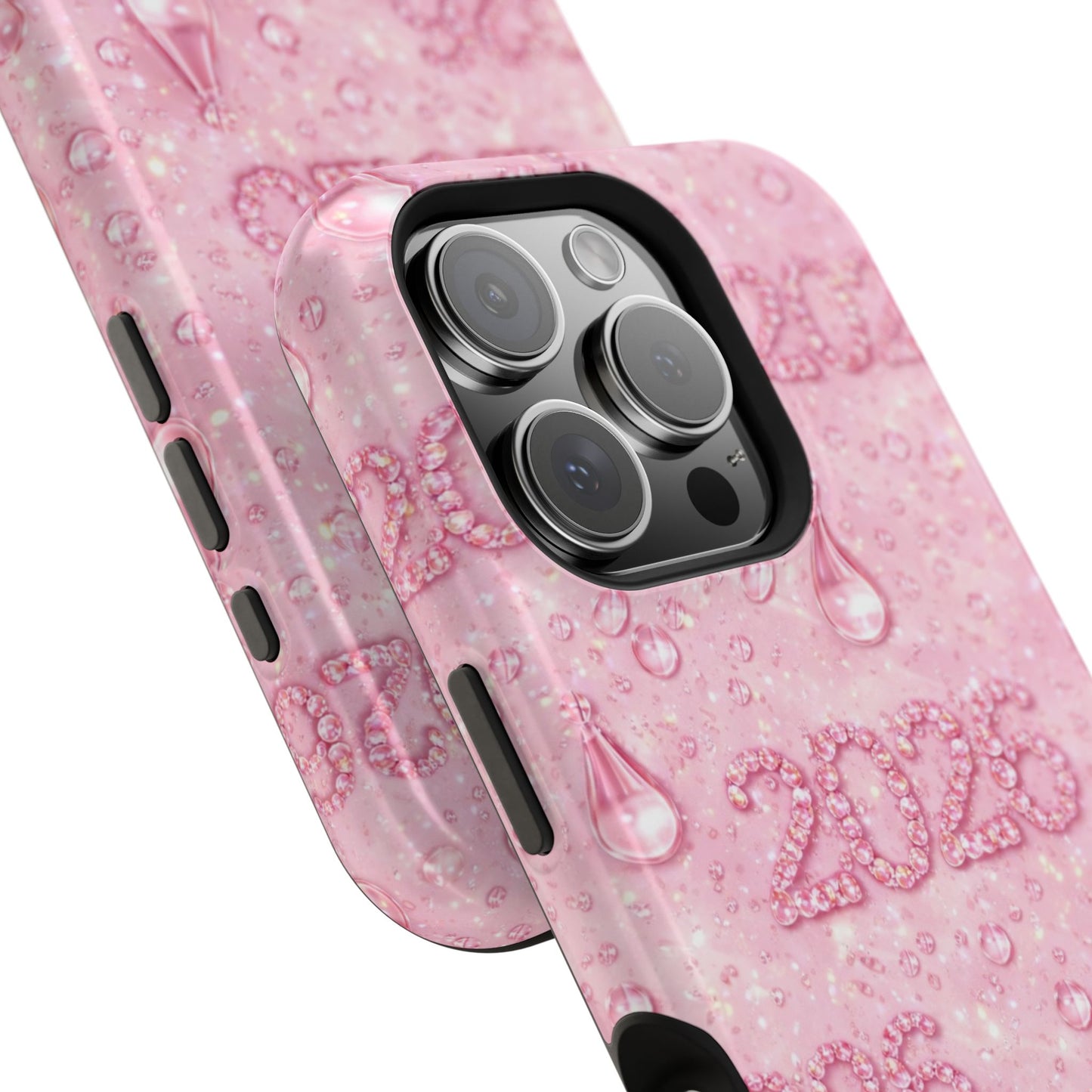 2026 Pink Waterdrop Phone Case — Impact-Resistant Protective Cover