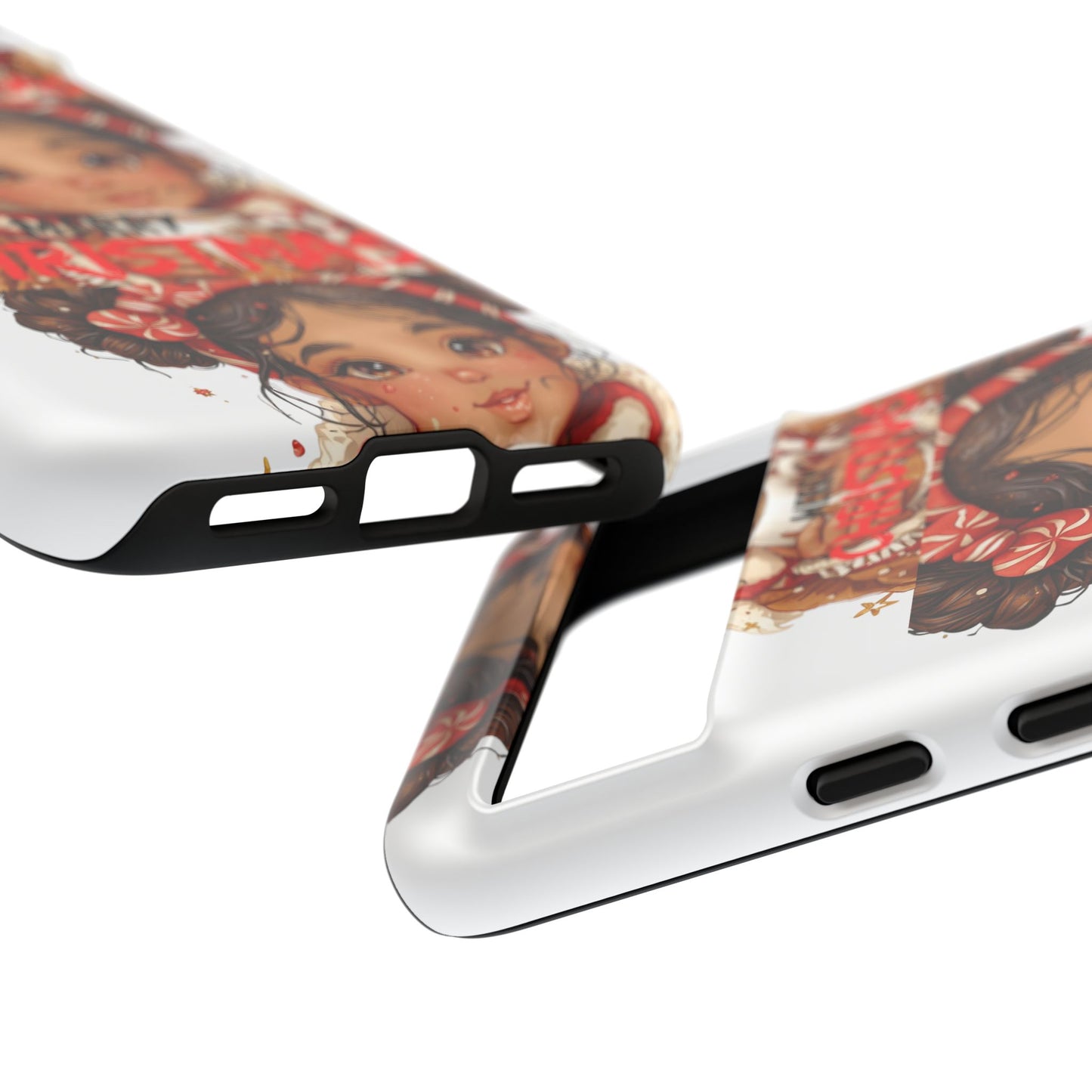 Christmas Girl Phone Case — "Merry Christmas" Cute Holiday Phone Cover