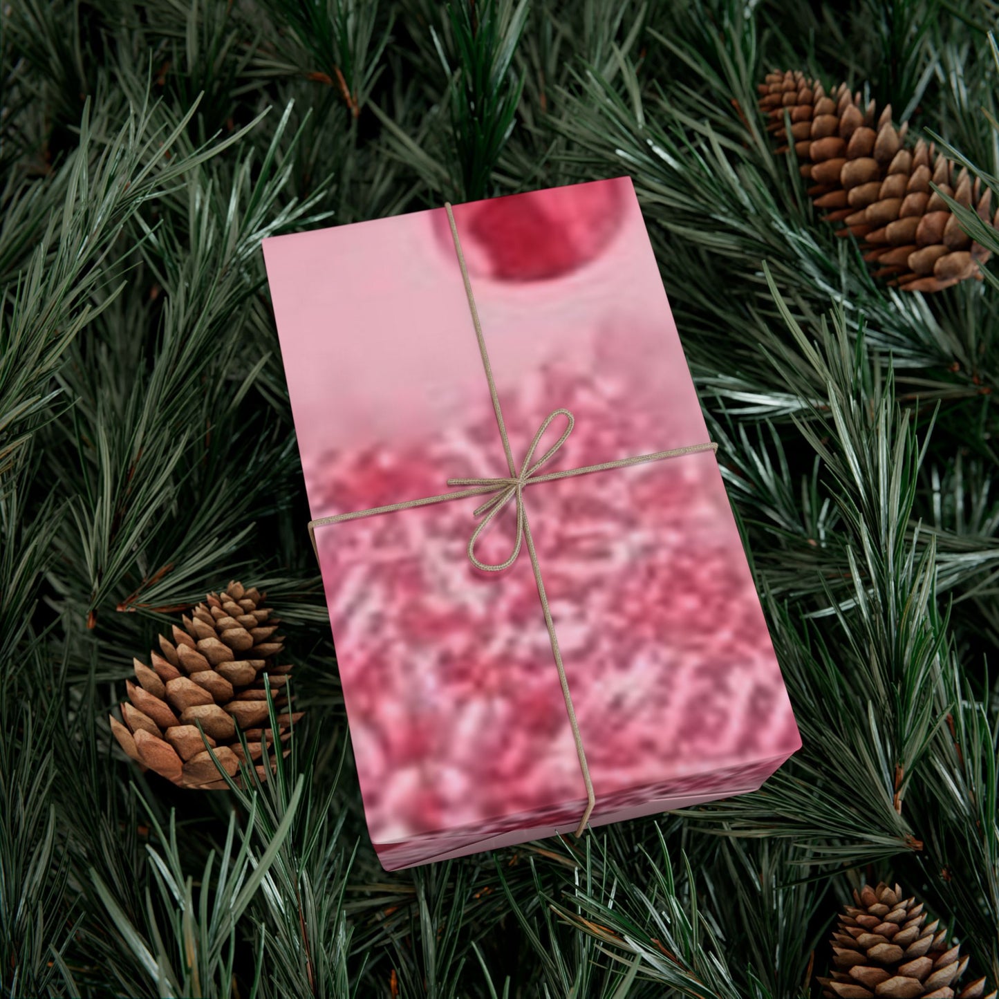 Gift Wrap Paper - Pink Bow & Ribbon Floral Pattern, Decorative Wrapping Sheet for Birthdays, Valentine’s Day, Anniversaries