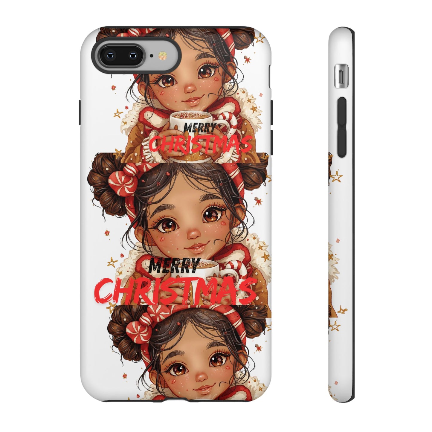 Christmas Girl Phone Case — "Merry Christmas" Cute Holiday Phone Cover