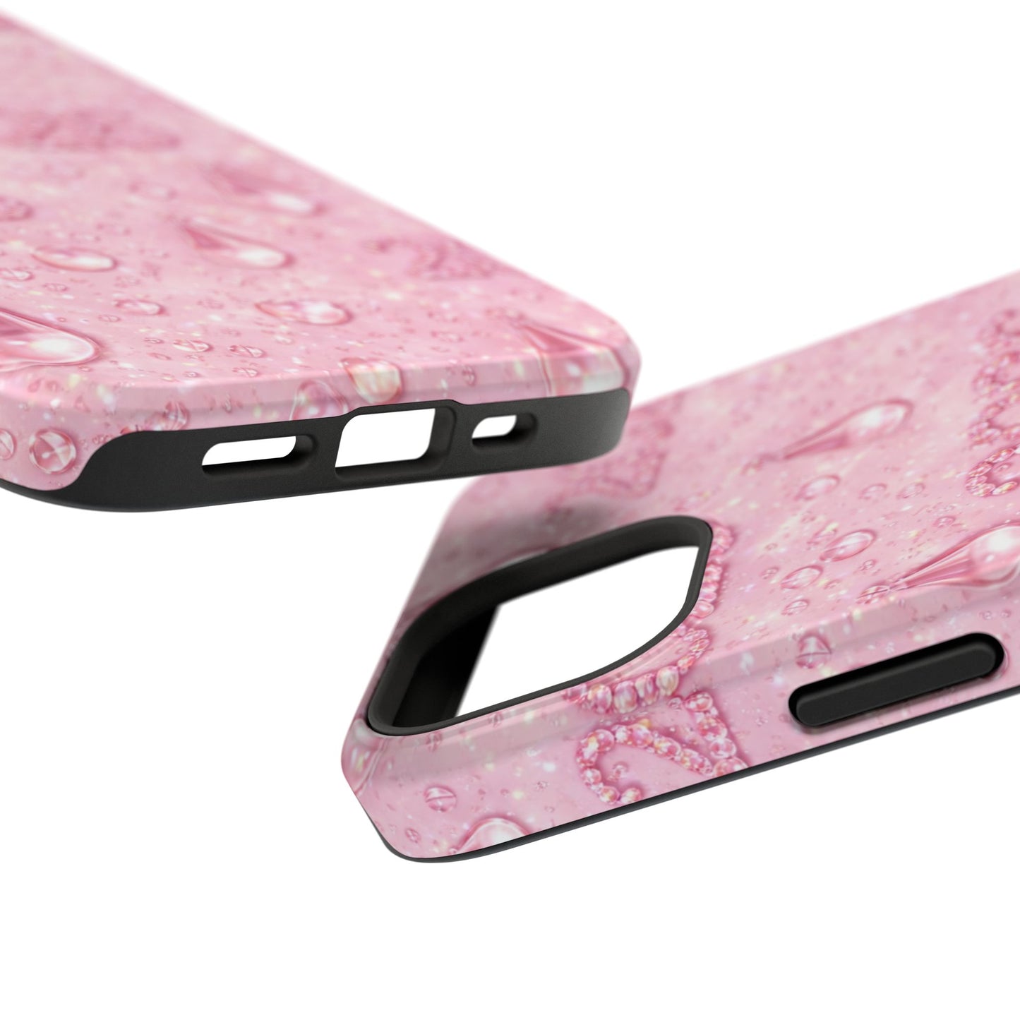 2026 Pink Waterdrop Phone Case — Impact-Resistant Protective Cover