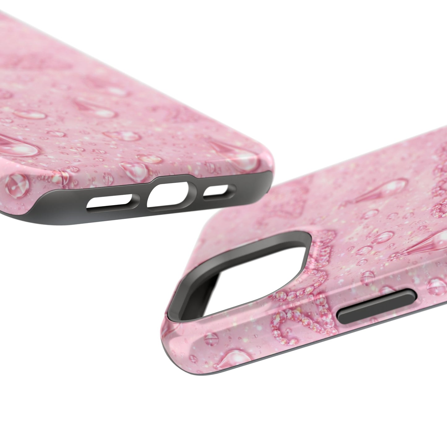 2026 Pink Waterdrop Phone Case — Impact-Resistant Protective Cover