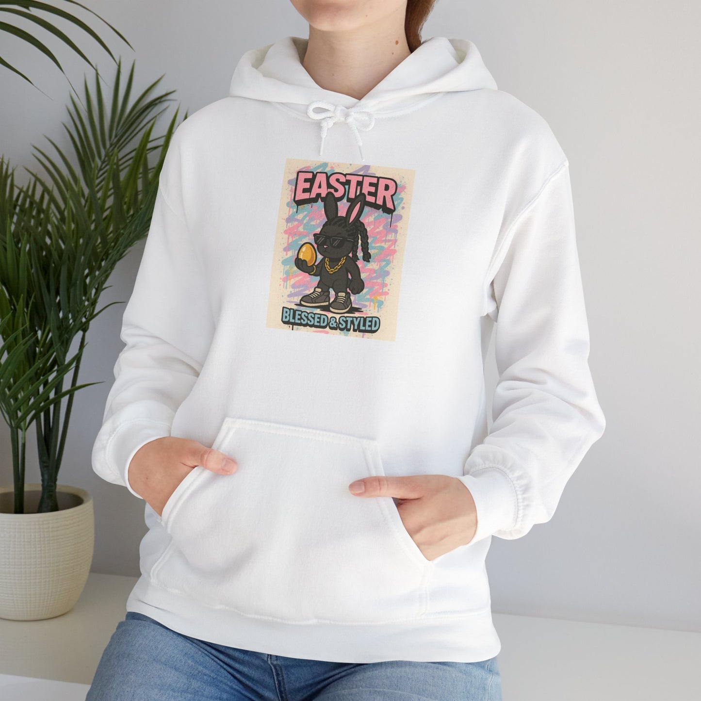 Easter Bunny Unisex Heavy Blend Hoodie - Blessed & Styled