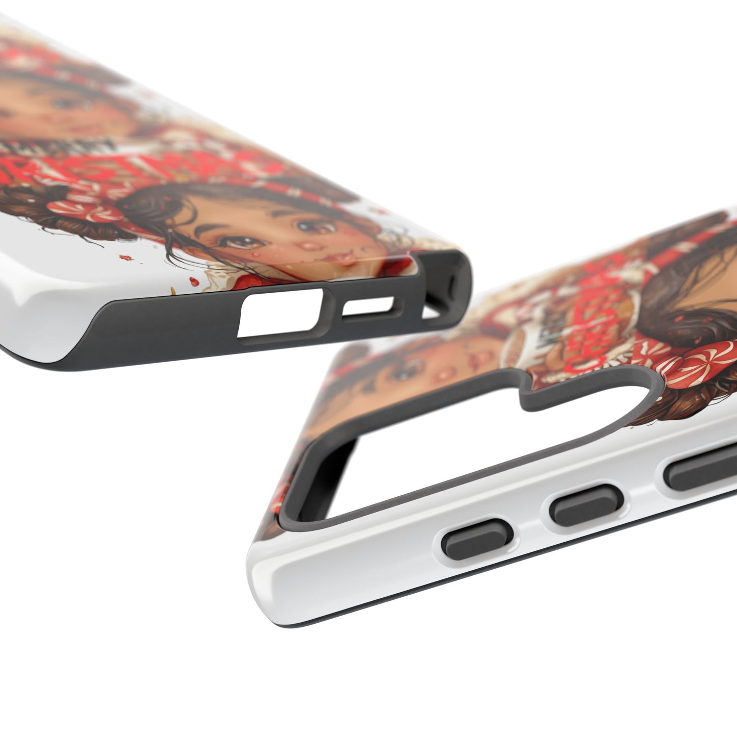 Christmas Girl Phone Case — "Merry Christmas" Cute Holiday Phone Cover