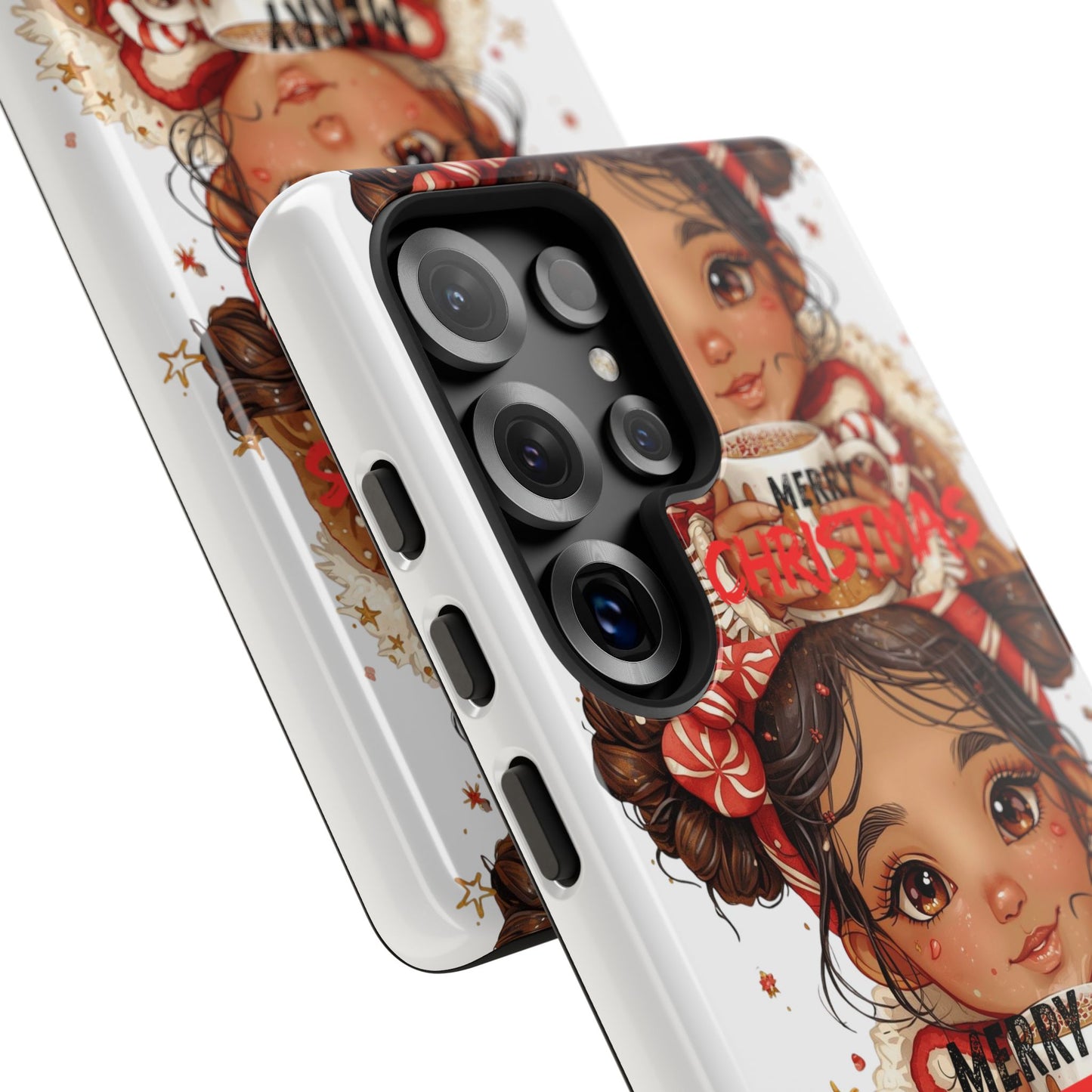 Christmas Girl Phone Case — "Merry Christmas" Cute Holiday Phone Cover