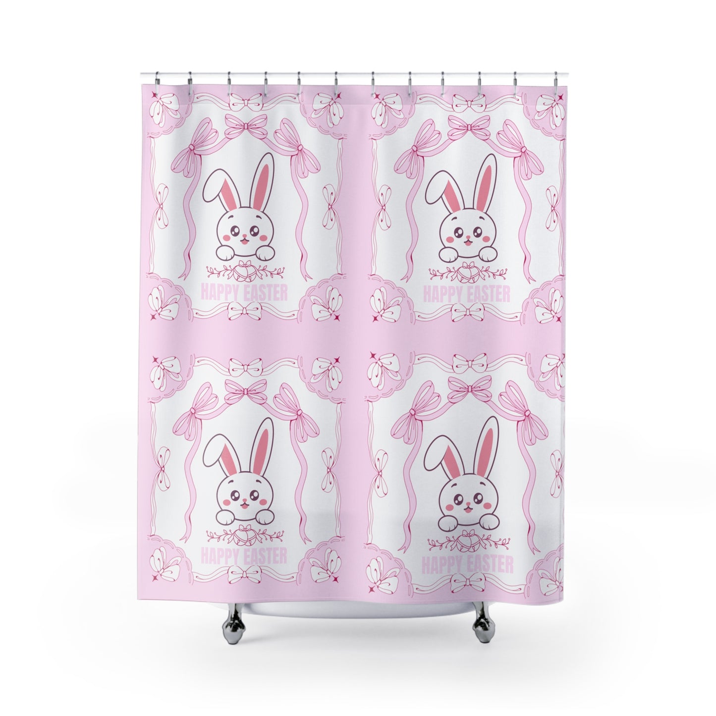 Happy Bunny Easter Shower Curtain