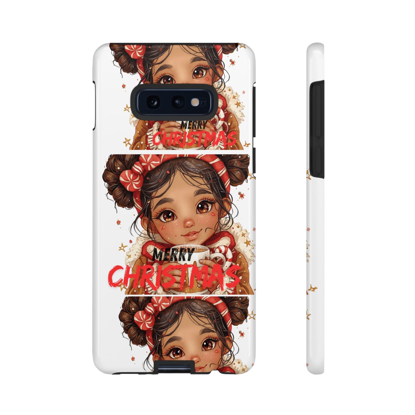 Christmas Girl Phone Case — "Merry Christmas" Cute Holiday Phone Cover