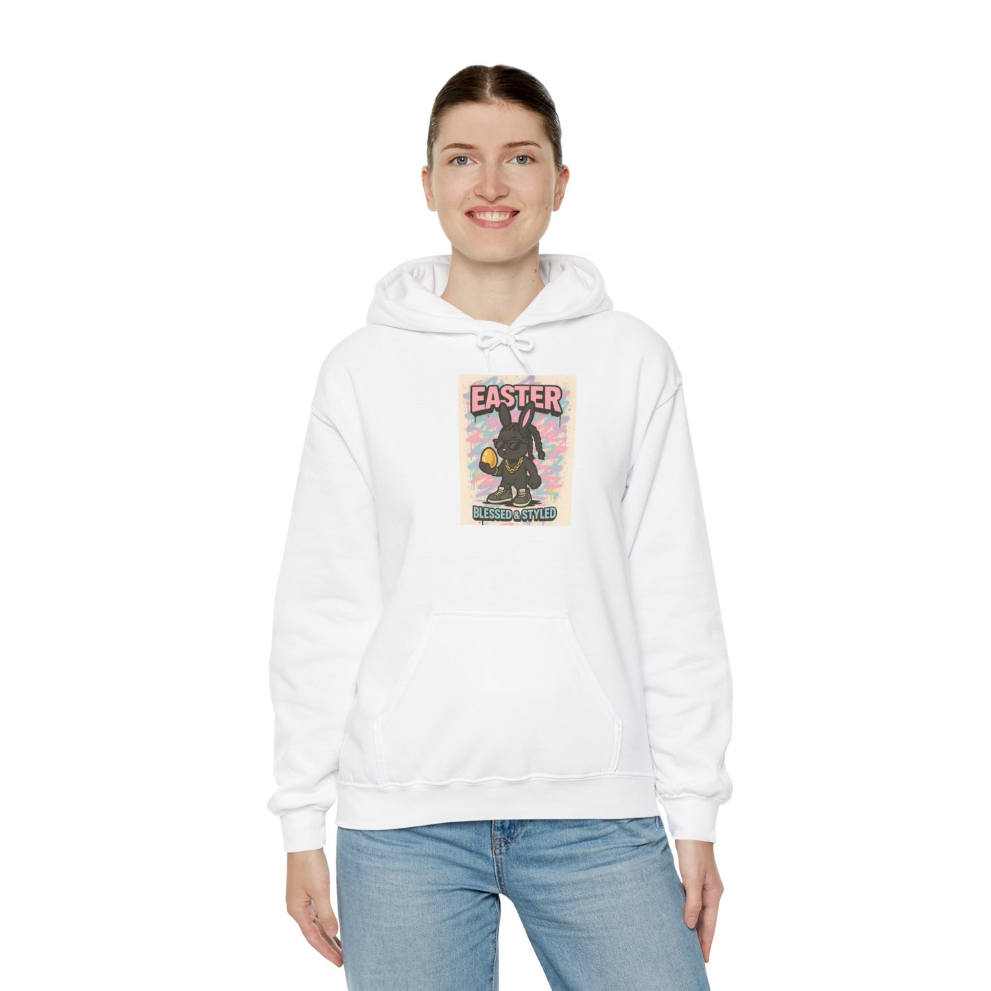 Easter Bunny Unisex Heavy Blend Hoodie - Blessed & Styled