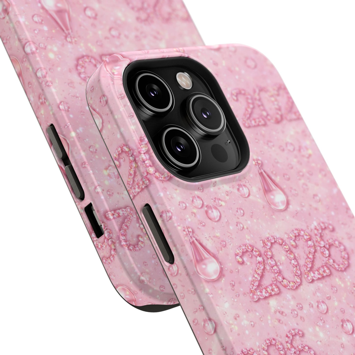2026 Pink Waterdrop Phone Case — Impact-Resistant Protective Cover