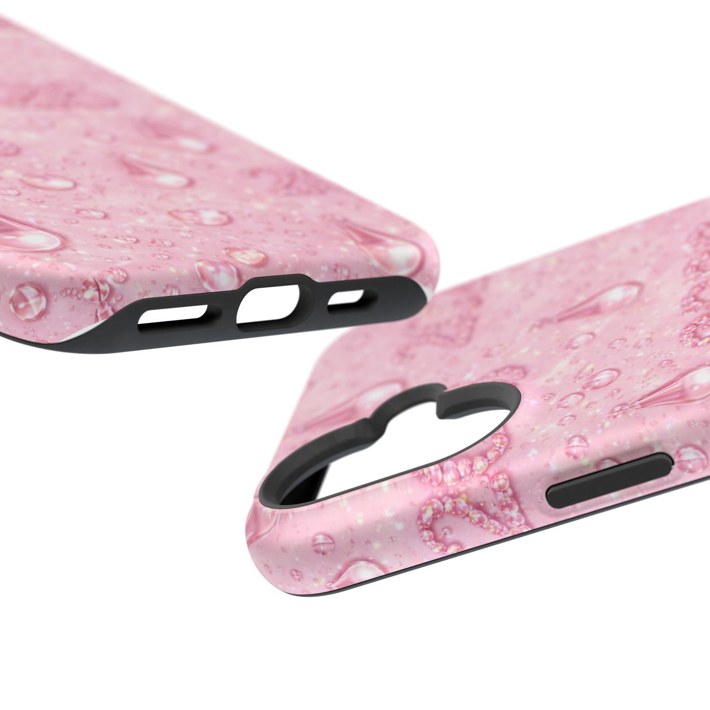 2026 Pink Waterdrop Phone Case — Impact-Resistant Protective Cover