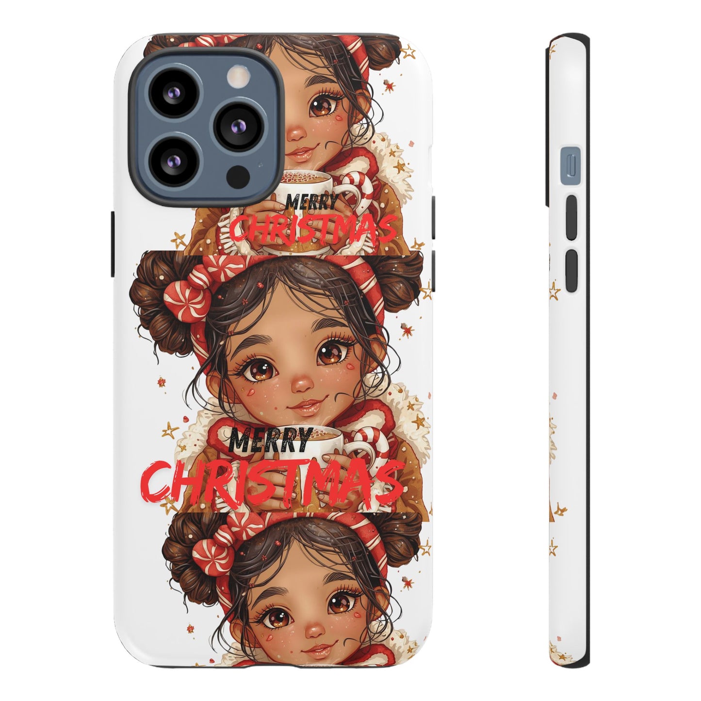 Christmas Girl Phone Case — "Merry Christmas" Cute Holiday Phone Cover