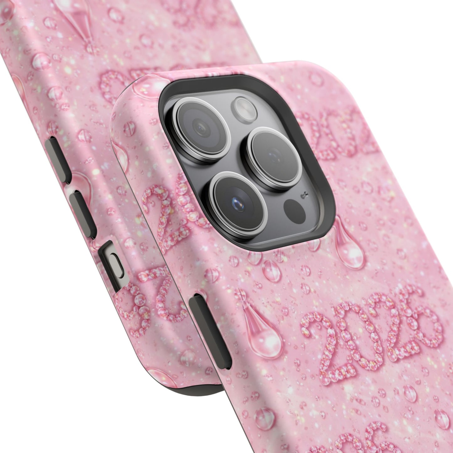 2026 Pink Waterdrop Phone Case — Impact-Resistant Protective Cover