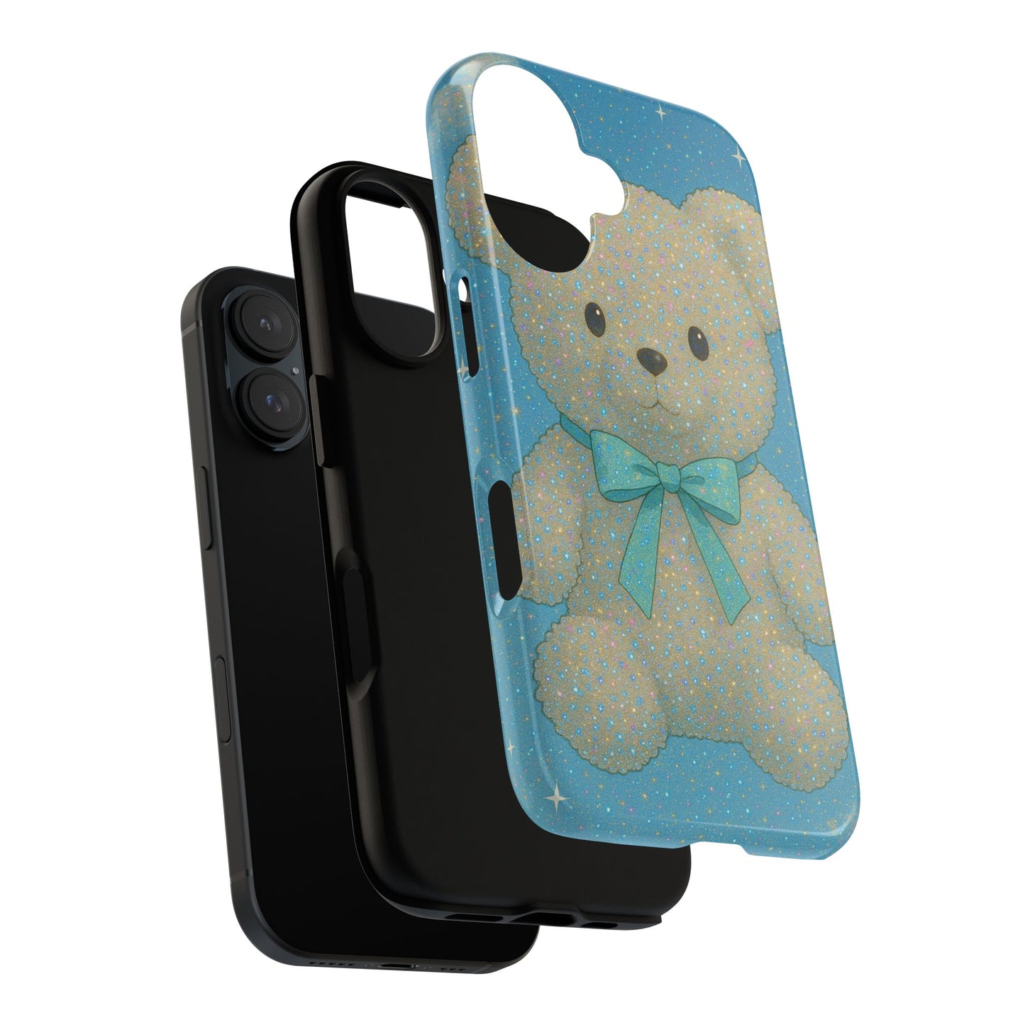 Cute Teddy Bear Phone Case, Durable Phone Cover, Kids' Gift, Adorable Accessories, Baby Shower Present, Holiday Gift Ideas