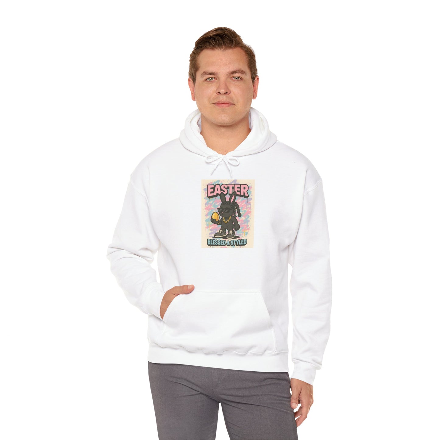 Easter Bunny Unisex Heavy Blend Hoodie - Blessed & Styled