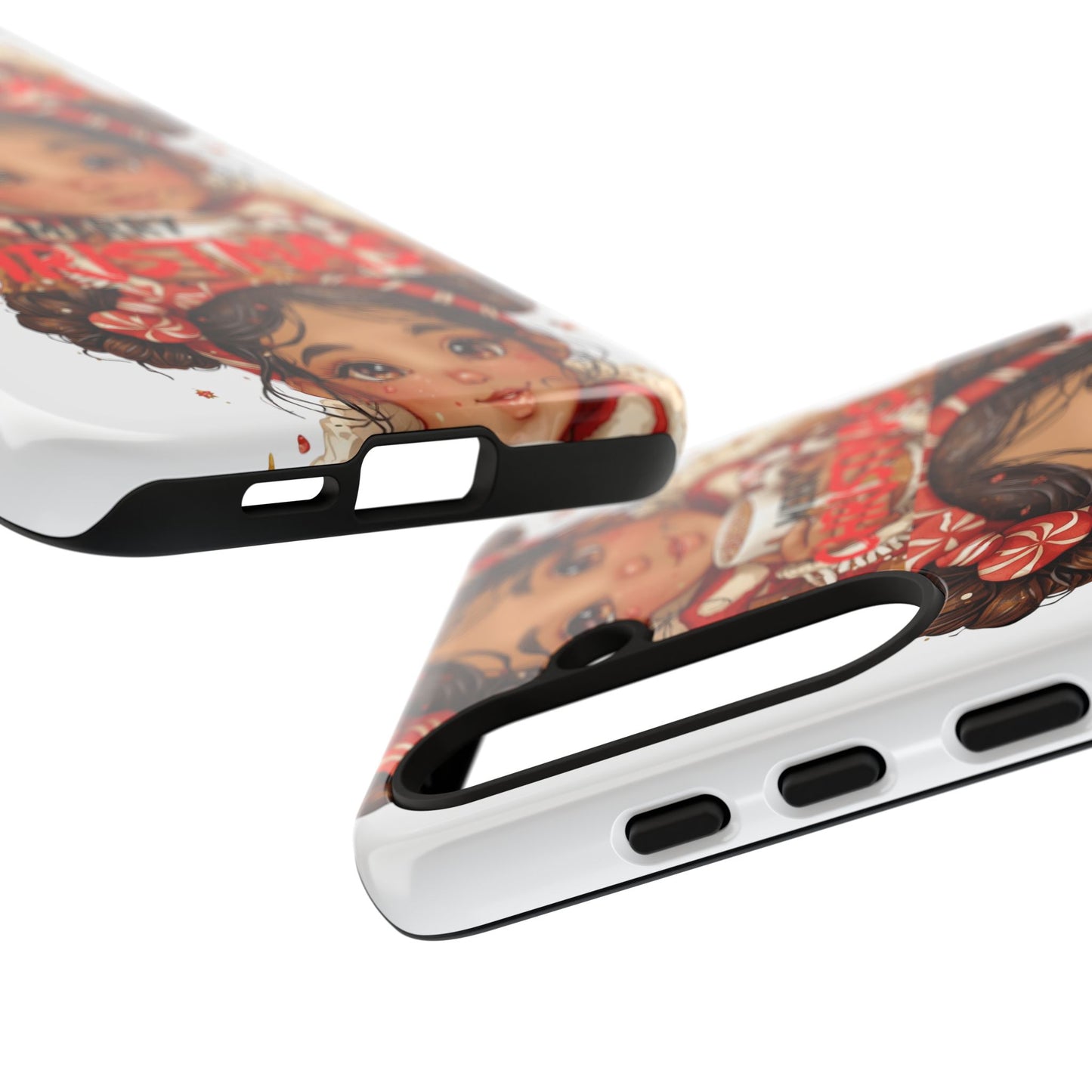 Christmas Girl Phone Case — "Merry Christmas" Cute Holiday Phone Cover